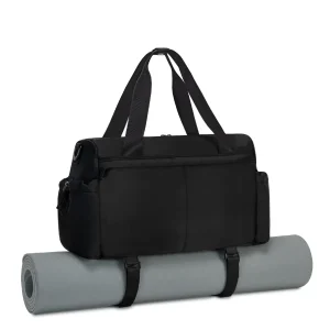 Small Gym Bag for Women with Yoga mat Holder, Mini Duffle Bag for Travel with Wet Pocket, Overnight Personal