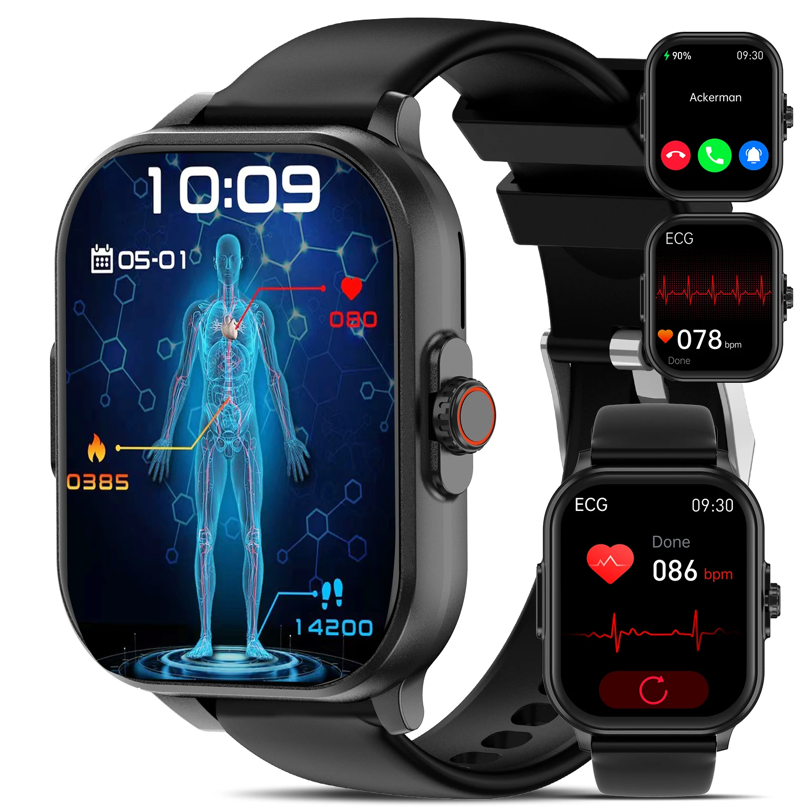2026 New AI Healthy Diagnose ECG+PPG Smart Watch - Image 3