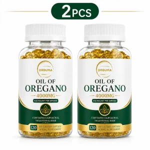 120-Count Oregano Oil Softgels, Herbal Botanical Dietary Supplement Capsules for Adults; Fast-Release Softgels,