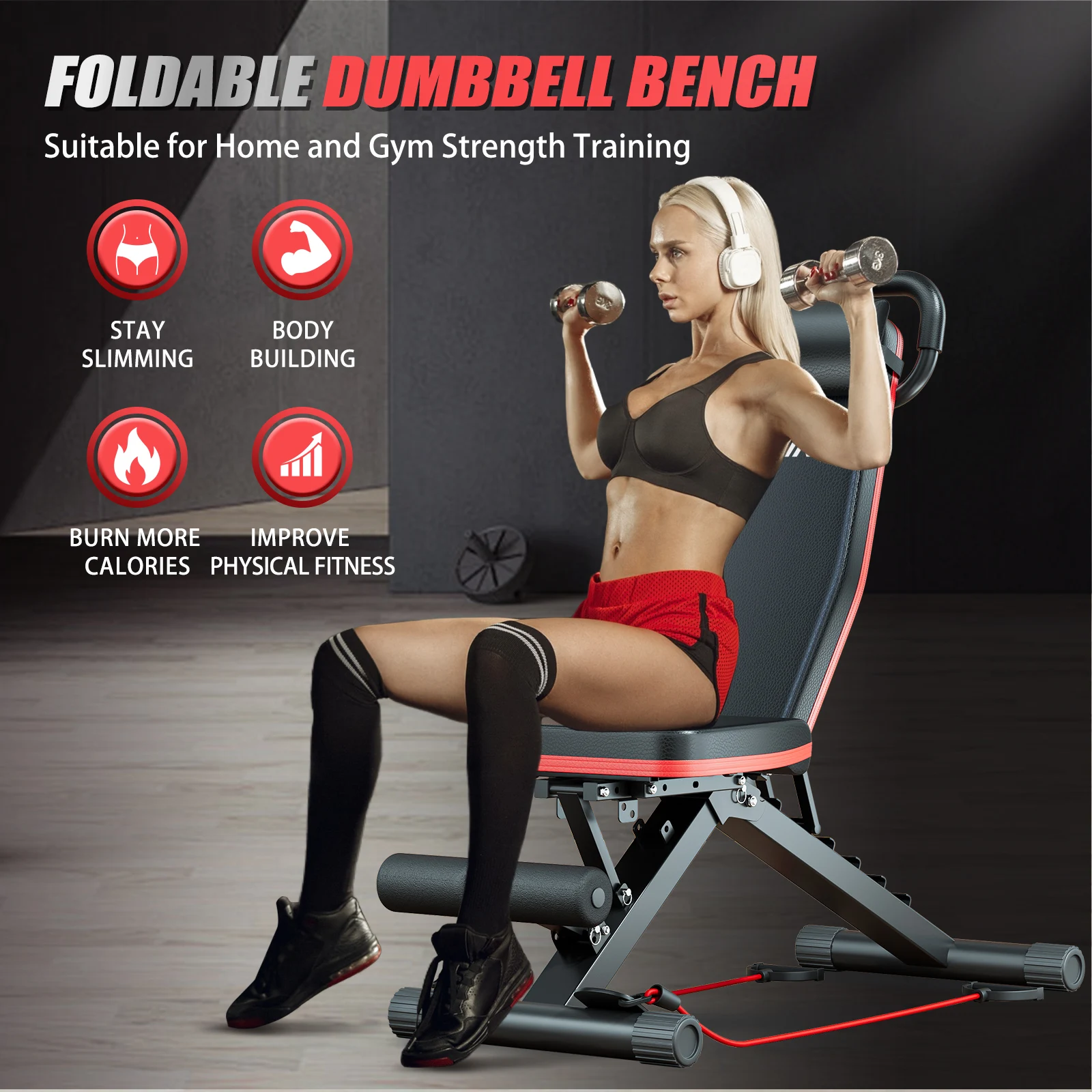 14-in-1 Foldable Dumbbell Bench - Image 2