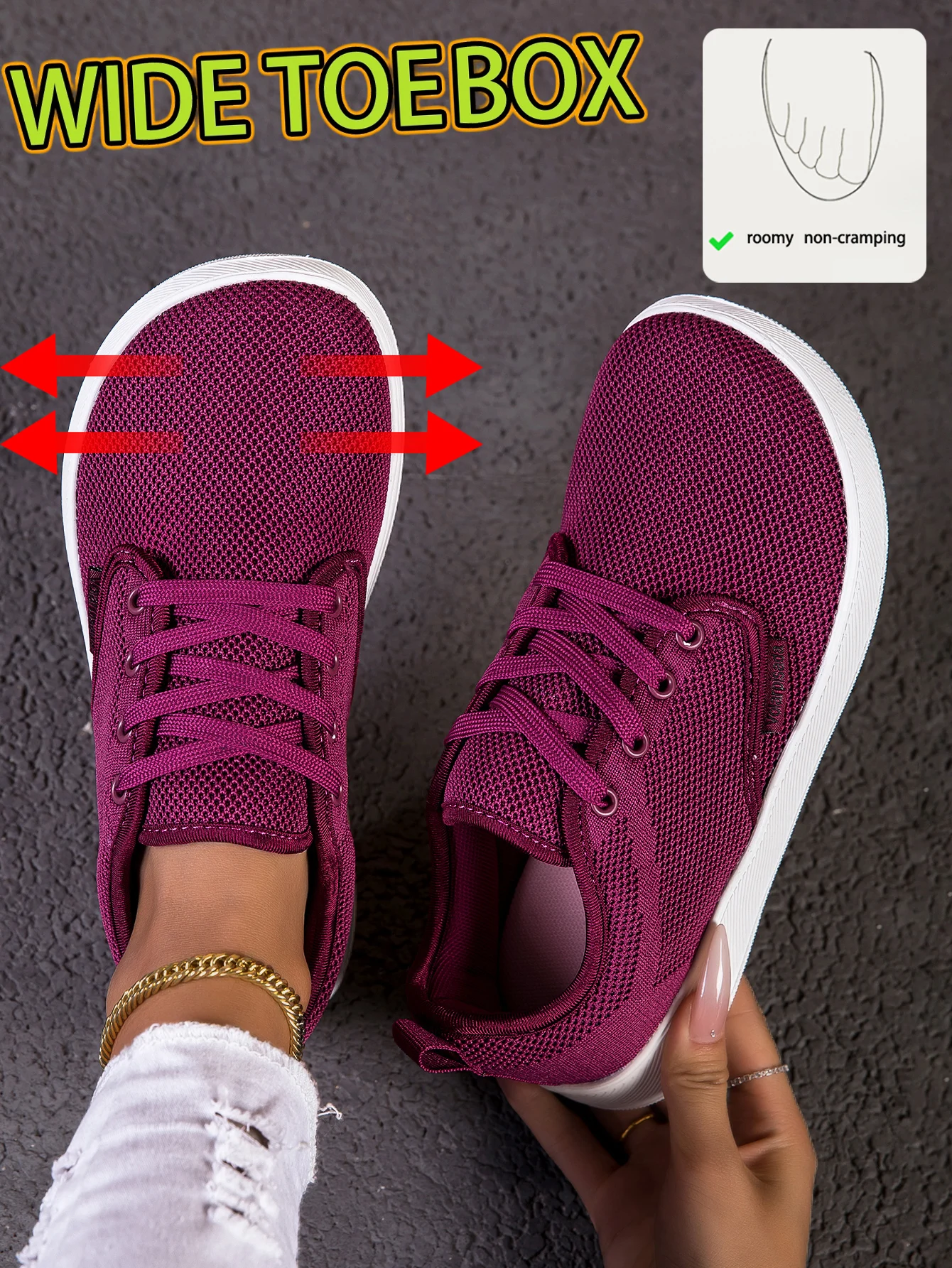 Sneakers for Woman, For wide feet, - Image 1