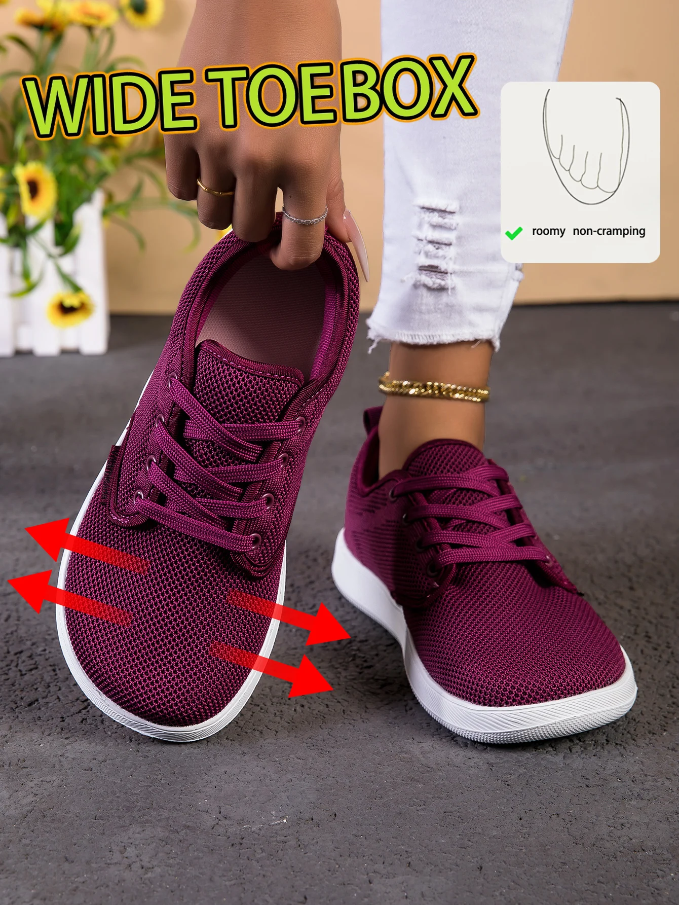 Sneakers for Woman, For wide feet, - Image 2