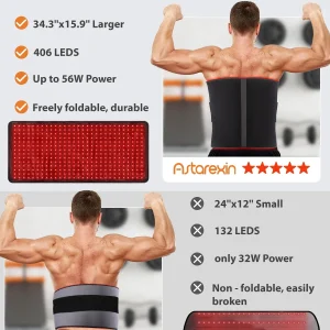 406 LEDs Red Light Therapy Heating Mat Pad - Thumbnail Image 2